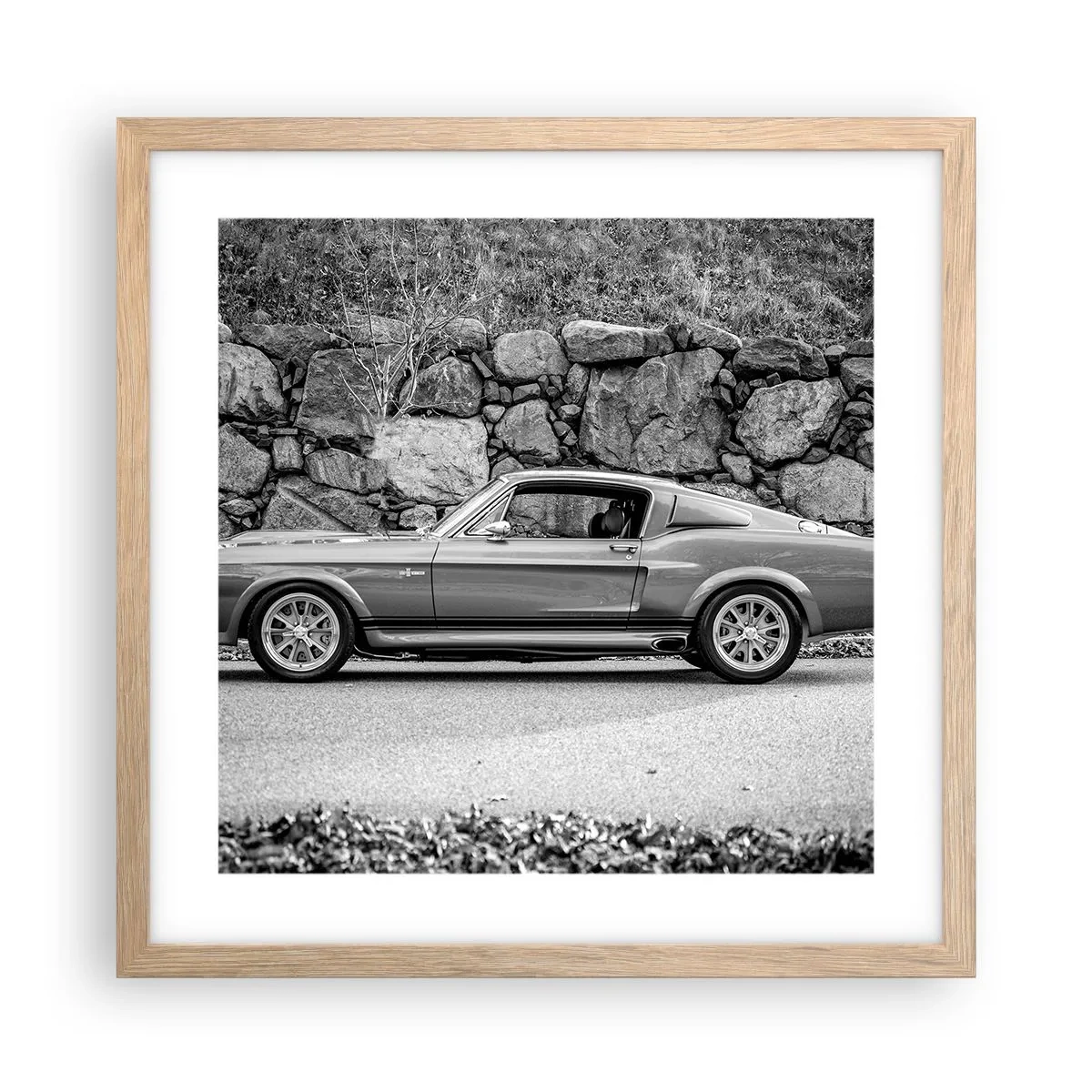 Affiche dans un chêne clair - Poster - Légende des années 60 - 40x40 cm