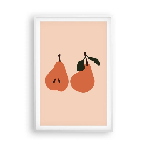 Affiche dans un cadre blanc - Poster - La douceur elle-même - 61x91 cm