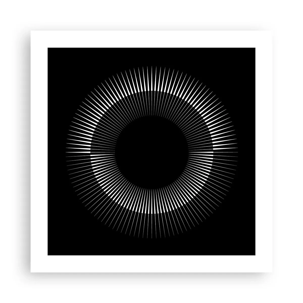 Affiche - Poster - Soleil noir - 50x50 cm