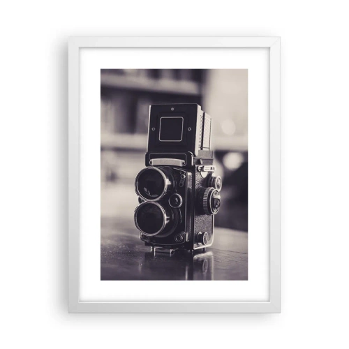 Affiche dans un cadre blanc - Poster - La magie de la photographie ancienne - 30x40 cm