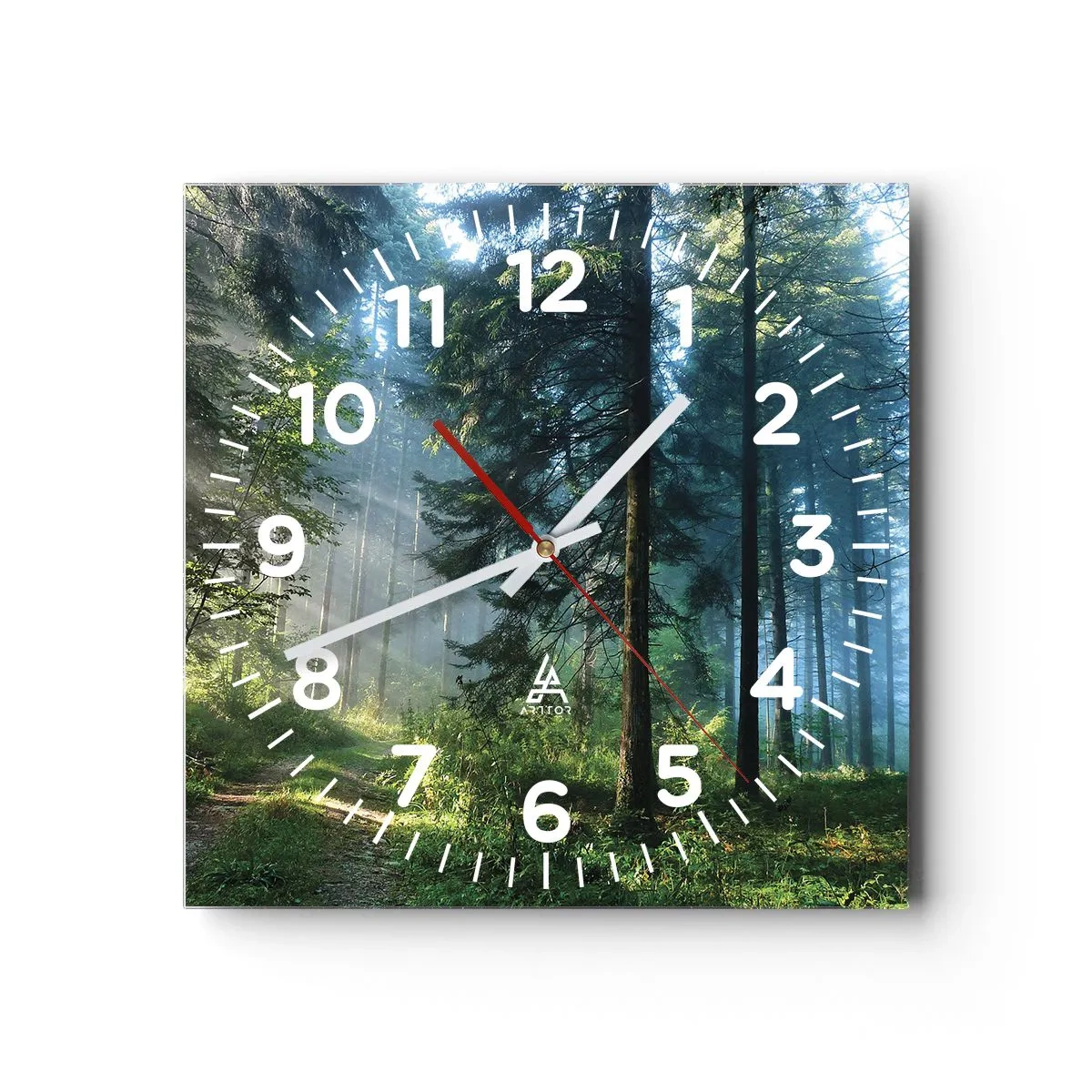 Horloge murale - Pendule murale - Rayonnant le matin - 40x40 cm