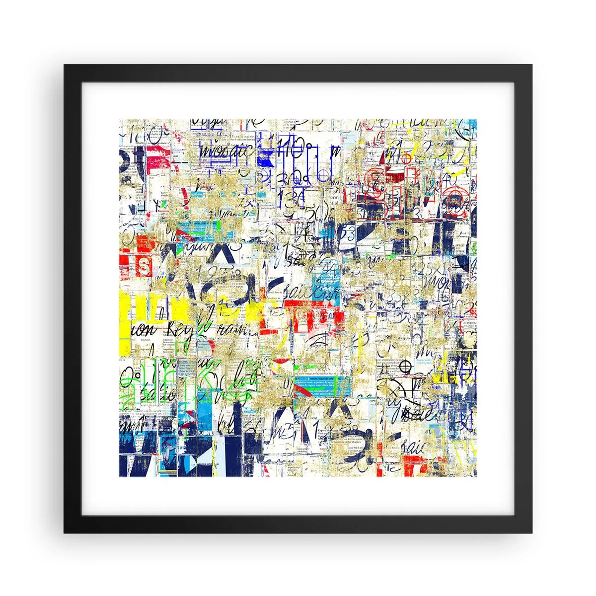 Affiche dans un cadre noir - Poster - Ca fait juste plaisir aux yeux - 40x40 cm