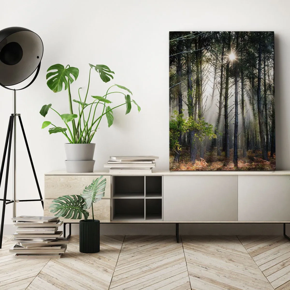 Impression sur toile - Image sur toile - Une zone forestière - 70x100 cm