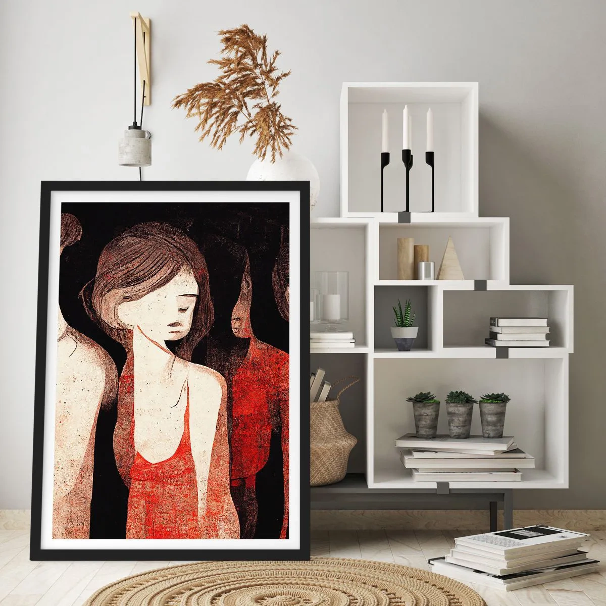 Affiche dans un cadre noir - Poster - Madones des ténèbres - 61x91 cm