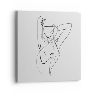 Impression sur toile - Image sur toile - Vraiment, tu es comme ça... - 30x30 cm