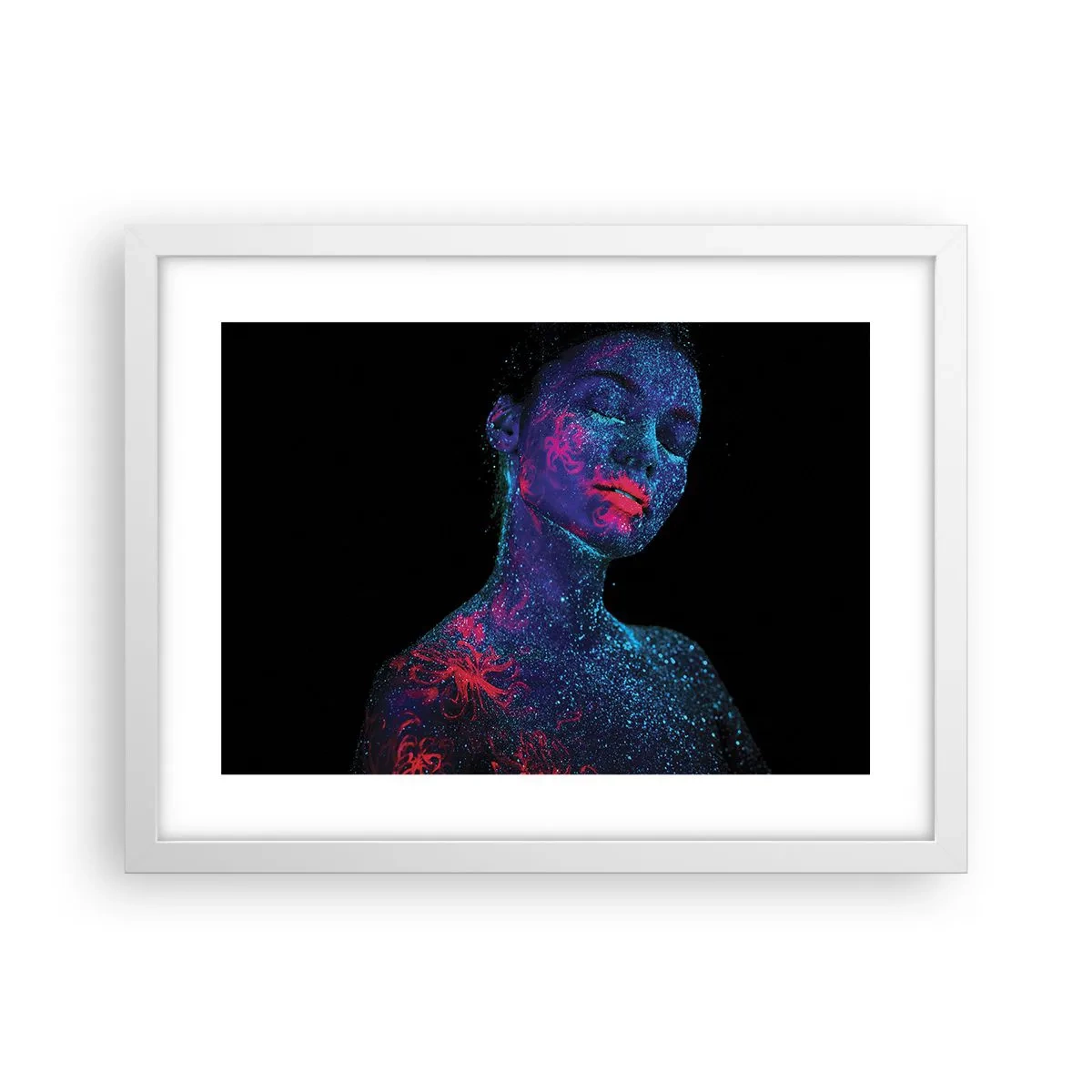 Affiche dans un cadre blanc - Poster - Dans la poussière d'étoiles - 40x30 cm