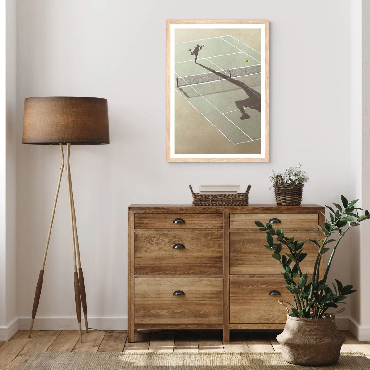 Affiche dans un chêne clair - Poster - Dépassement de soi - 70x100 cm