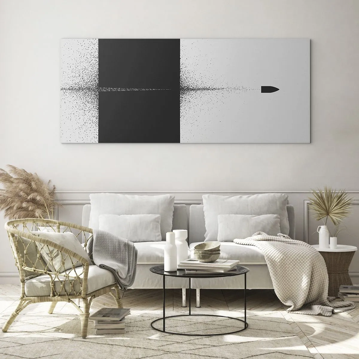 Impression sur verre - Image sur verre - Droit au but - 90x30 cm