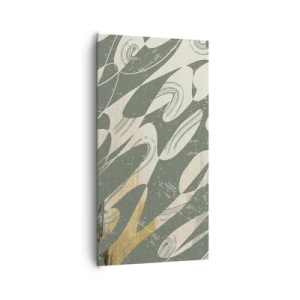 Impression sur toile - Image sur toile - Abstraction rythmique - 65x120 cm