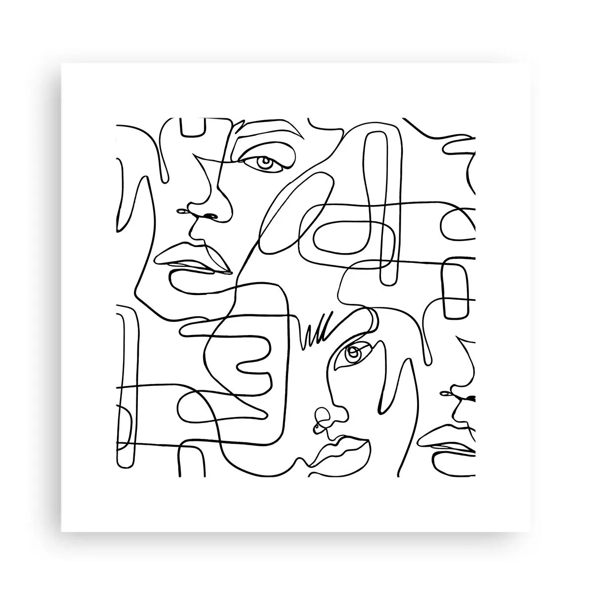 Affiche - Poster - Dans des émotions enchevêtrées - 30x30 cm