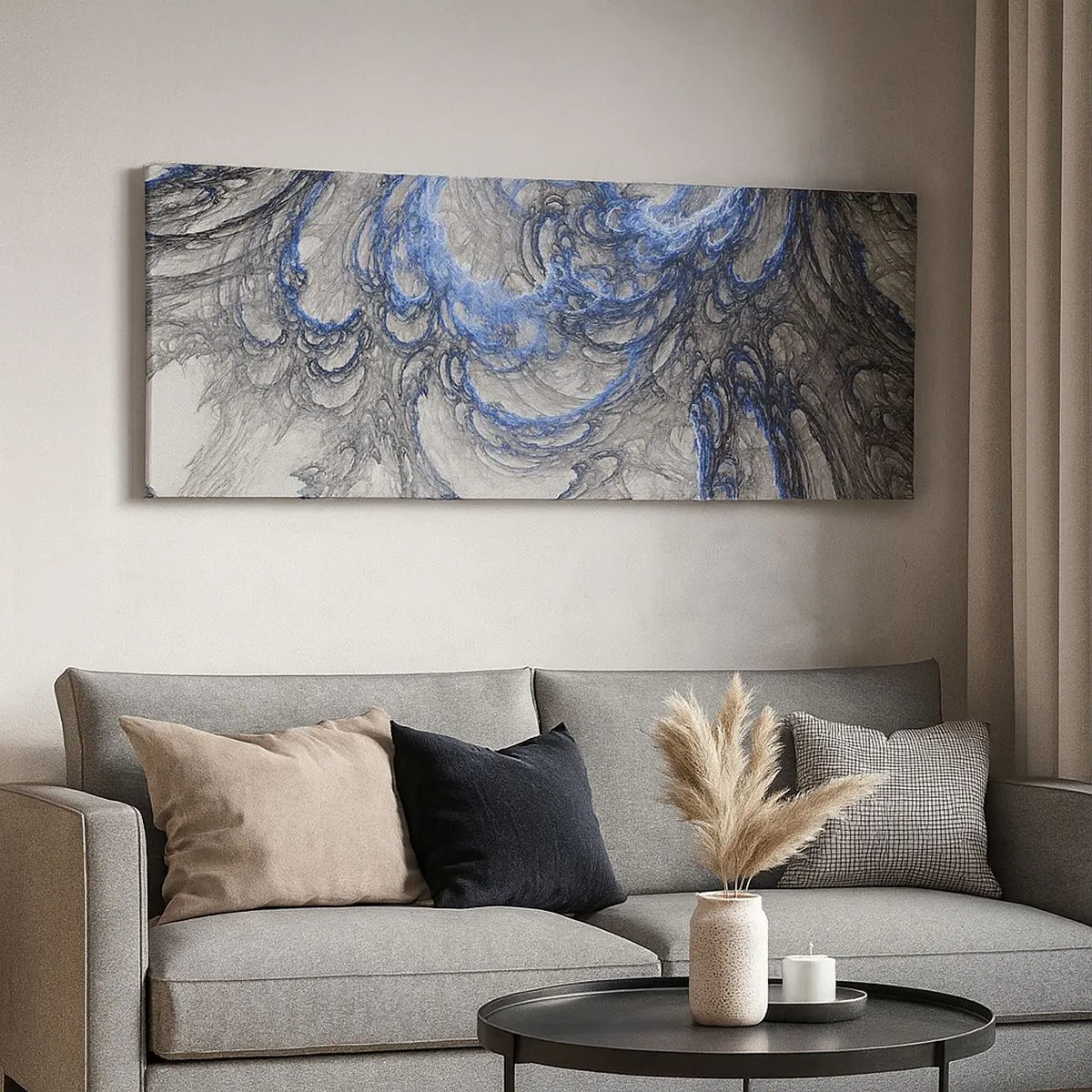 Impression sur toile - Image sur toile - La naissance d'une vague - 100x40 cm