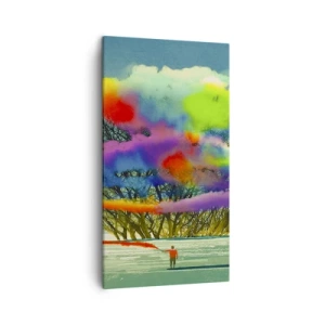 Impression sur toile - Image sur toile - Donner vie à ce monde - 45x80 cm