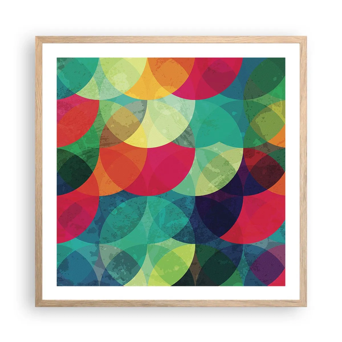 Affiche dans un chêne clair - Poster - Ascension - 60x60 cm