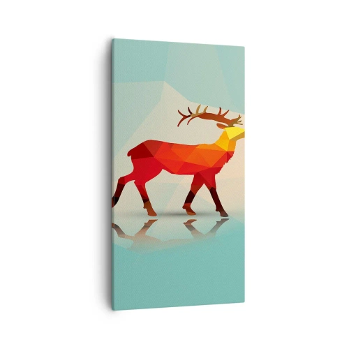 Impression sur toile - Image sur toile - Cerf géométrique - 55x100 cm