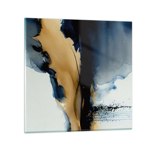 Impression sur verre - Image sur verre - Derrière le rideau - 40x40 cm