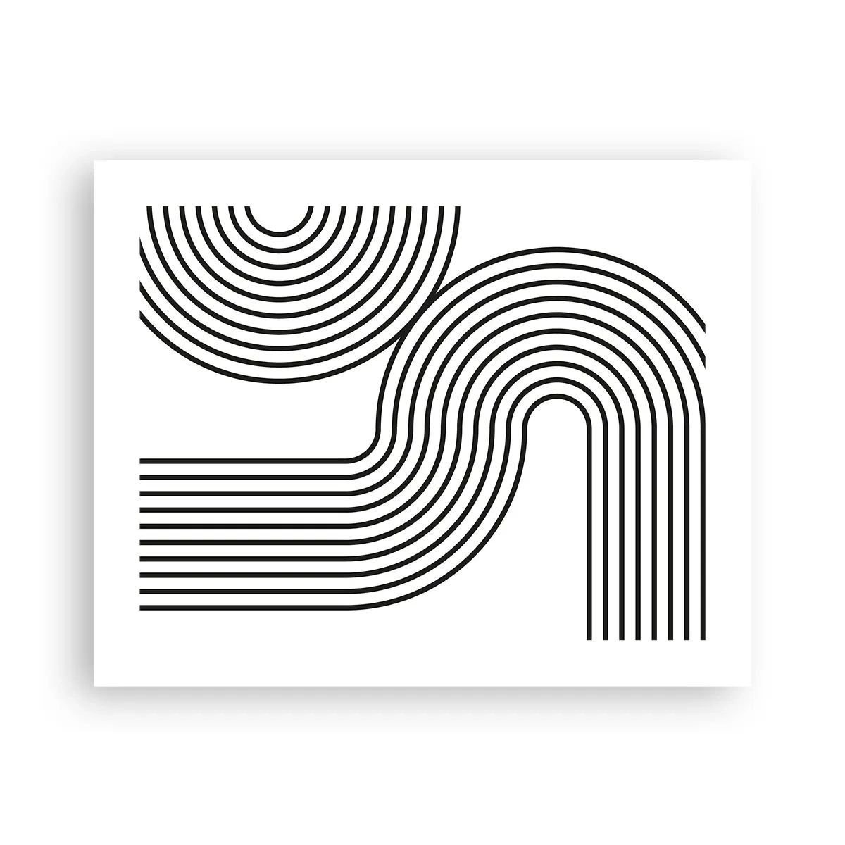 Affiche - Poster - En plein virage - 50x40 cm