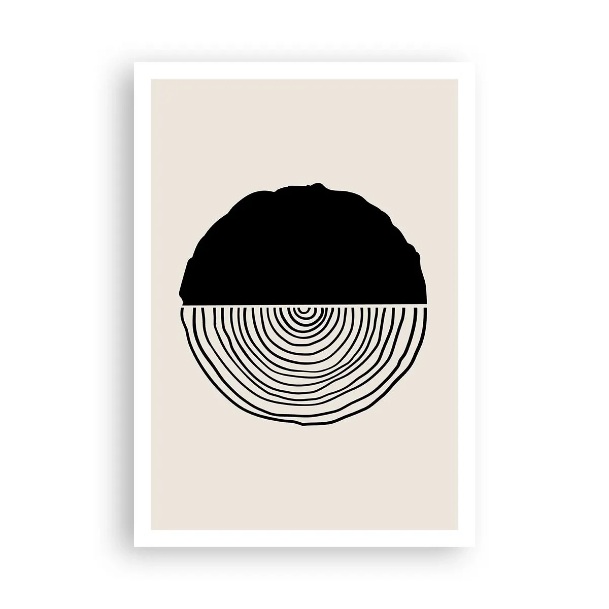 Affiche - Poster - Moitié-moitié - 70x100 cm