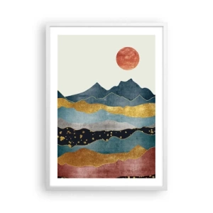 Affiche dans un cadre blanc - Poster - Une coupe du monde - 50x70 cm