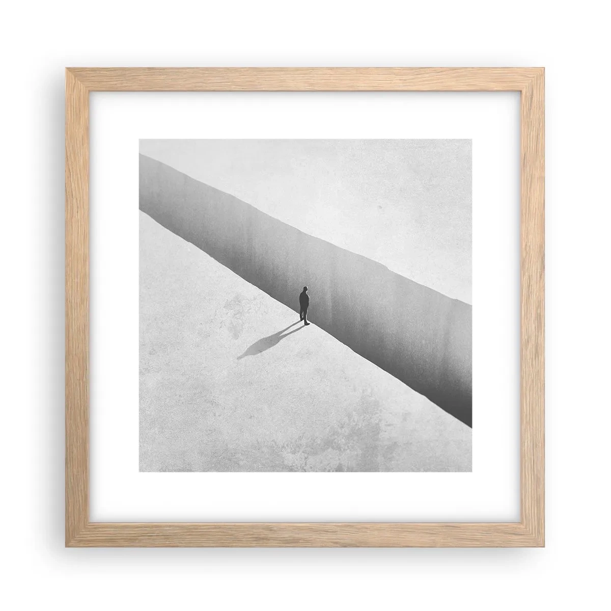 Affiche dans un chêne clair - Poster - Un objectif clair - 30x30 cm