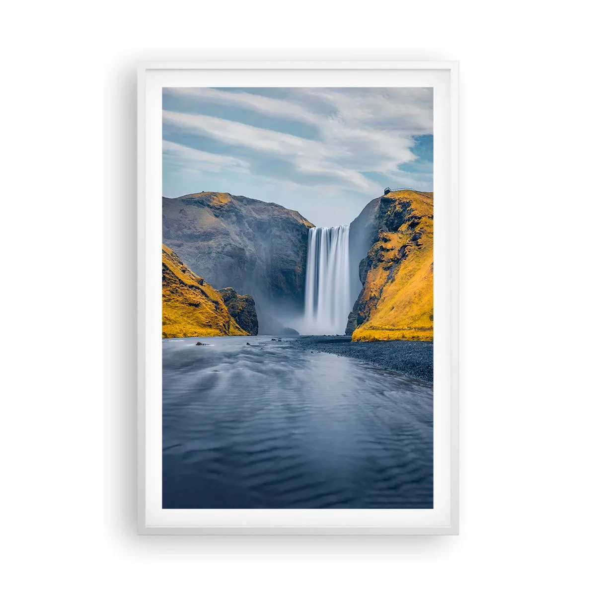 Affiche dans un cadre blanc - Poster - Durée éternelle, mouvement éternel - 61x91 cm