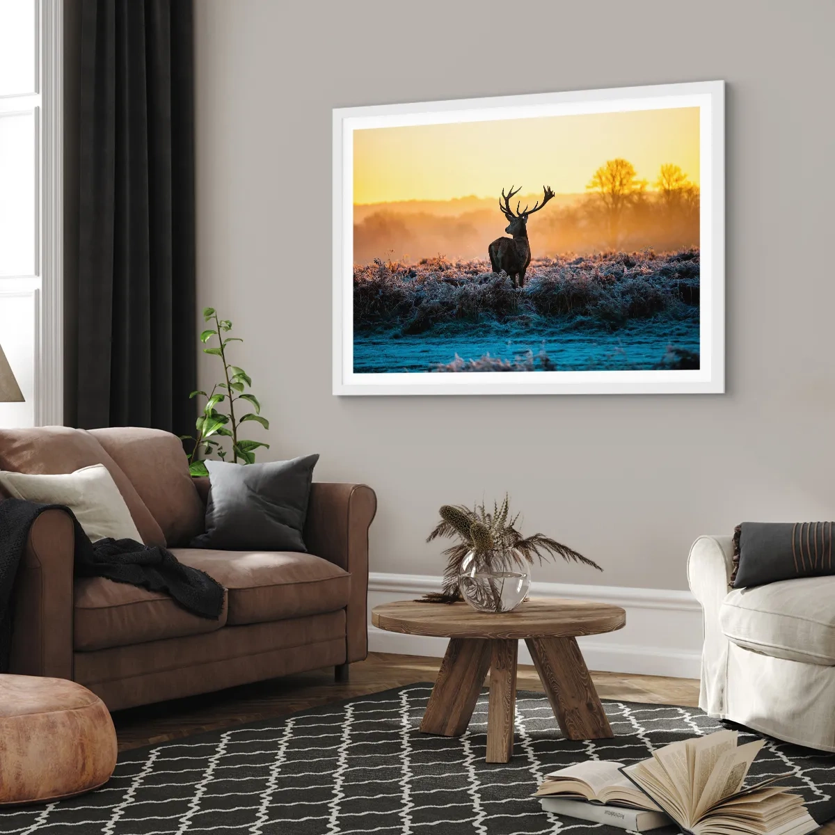 Affiche dans un cadre blanc - Poster - Couronné pour sa succession - 40x30 cm