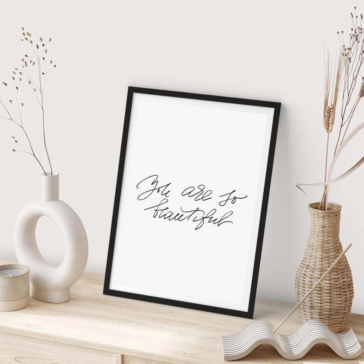 Affiche dans un cadre noir - Poster - Vraiment, crois-moi... - 40x50 cm