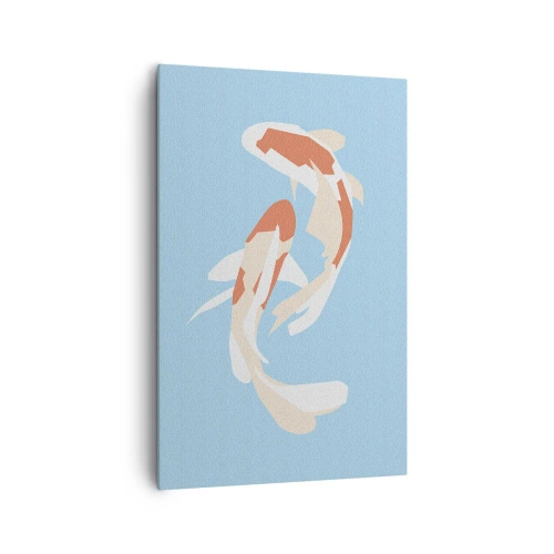 Impression sur toile - Image sur toile - Natation synchronisée spontanée - 80x120 cm