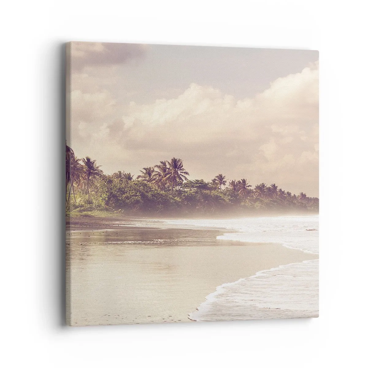 Impression sur toile - Image sur toile - La caresse des vagues - 40x40 cm
