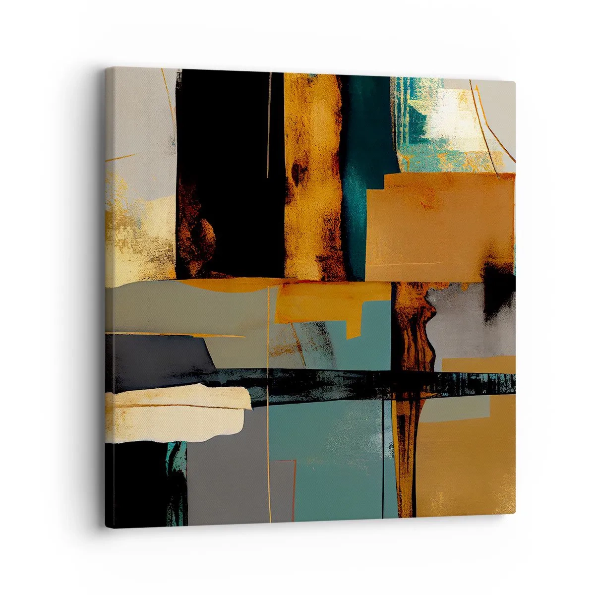 Impression sur toile - Image sur toile - Abstraction – lumière et ombre - 30x30 cm