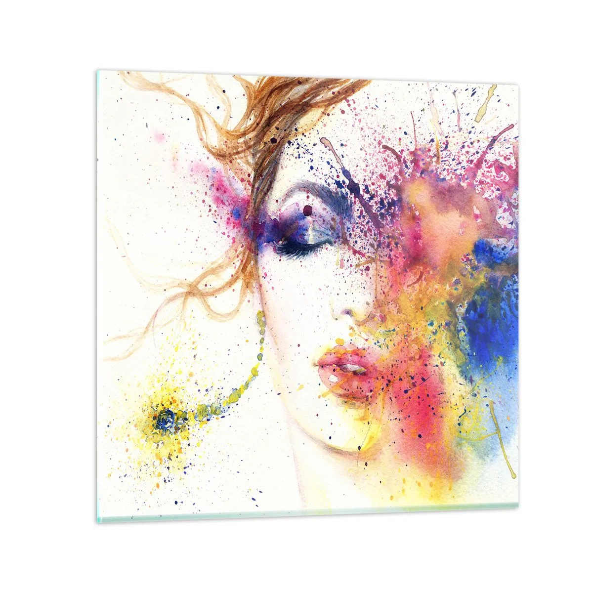 Impression sur verre - Image sur verre - Vertiges arc-en-ciel - 50x50 cm