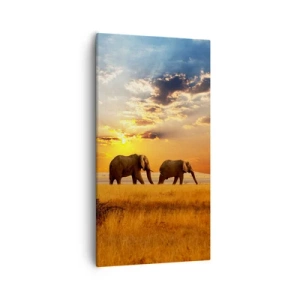 Impression sur toile - Image sur toile - Déambulation familliale - 55x100 cm