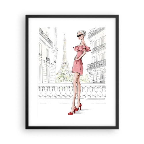 Affiche dans un cadre noir - Poster - Art de la mode - 40x50 cm