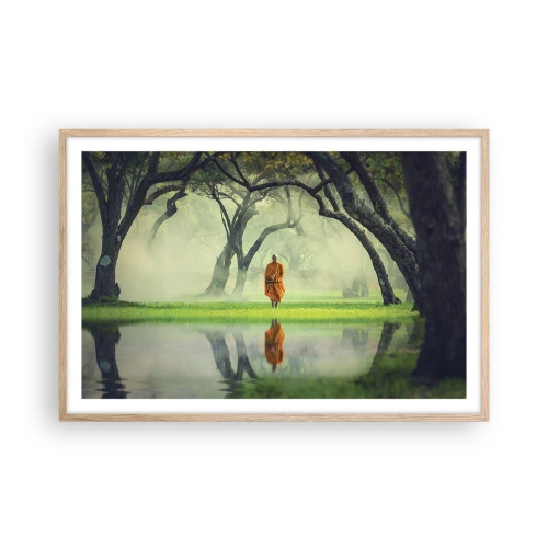 Affiche dans un chêne clair - Poster - En route vers l'illumination - 91x61 cm