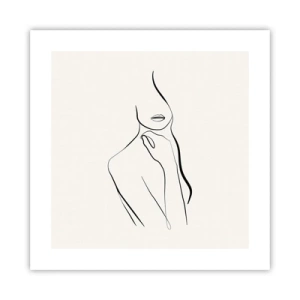 Affiche - Poster - Vague de mélancolie - 40x40 cm