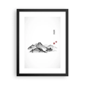 Affiche dans un cadre noir - Poster - Au-delà de la distance - 30x40 cm