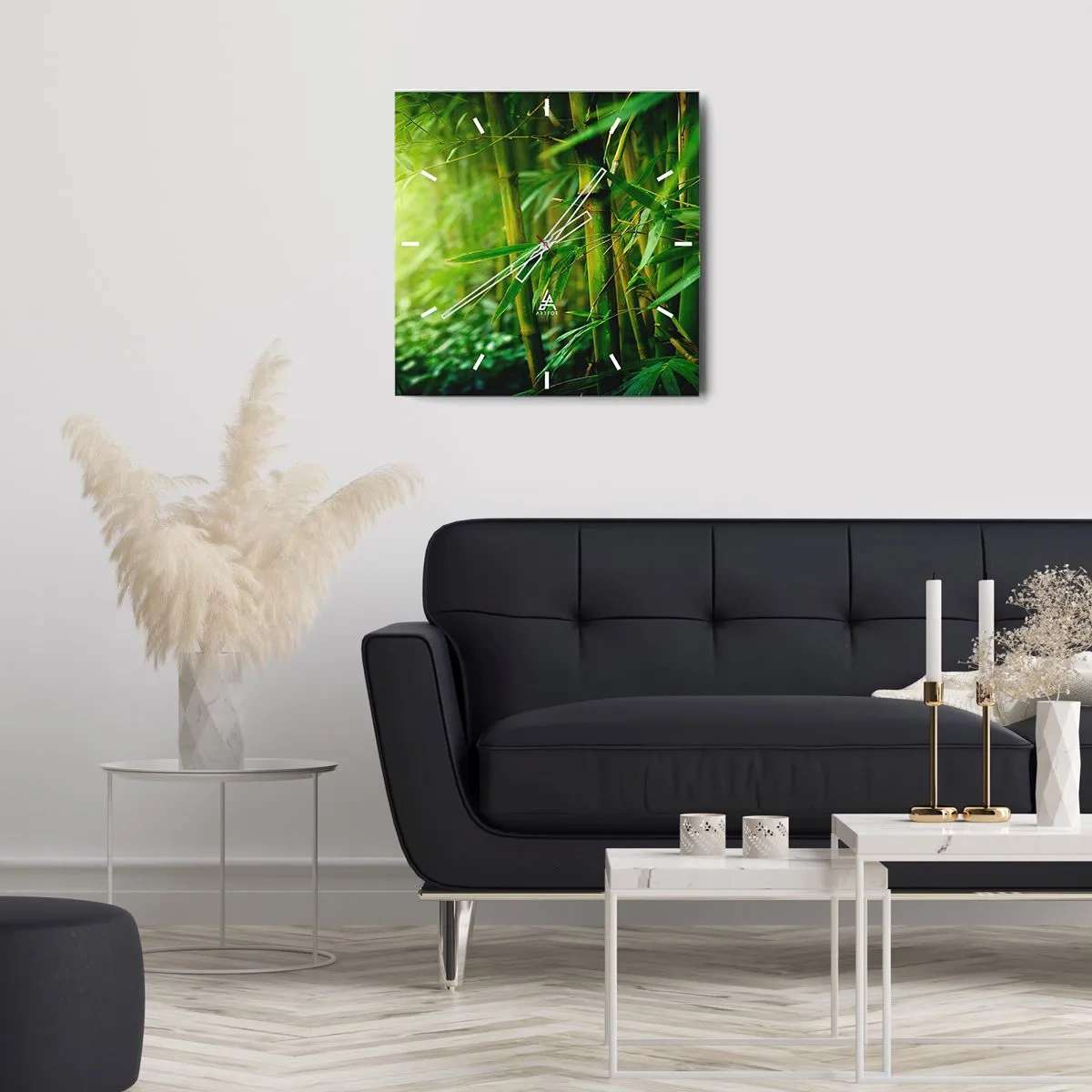 Horloge murale - Pendule murale - Apprenez à connaître le vert lui-même - 40x40 cm