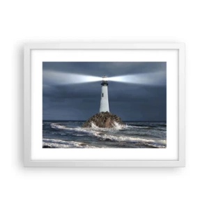 Affiche dans un cadre blanc - Poster - I… i… ici ! - 40x30 cm