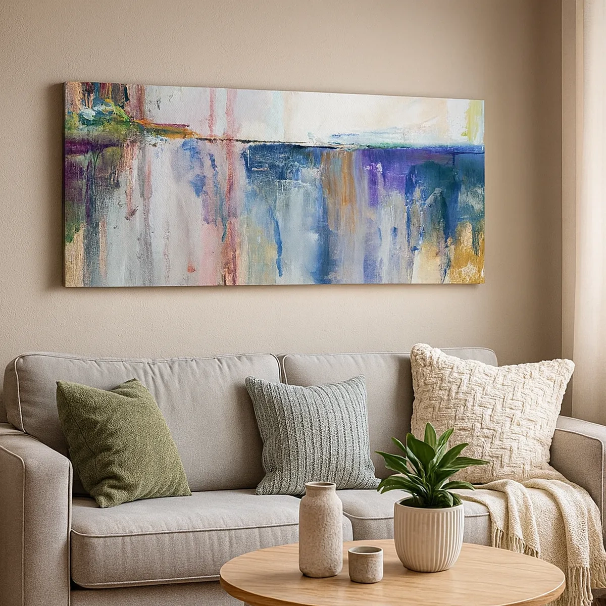 Impression sur toile - Image sur toile - Impressions et associations colorées - 30x30 cm