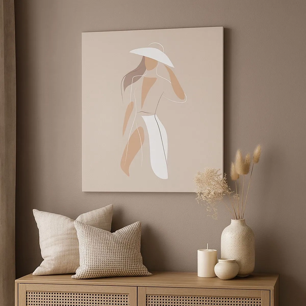 Impression sur toile - Image sur toile - Lea mode est un jeu - 30x30 cm