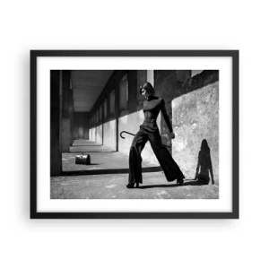 Affiche dans un cadre noir - Poster - Élégance urbaine - 50x40 cm