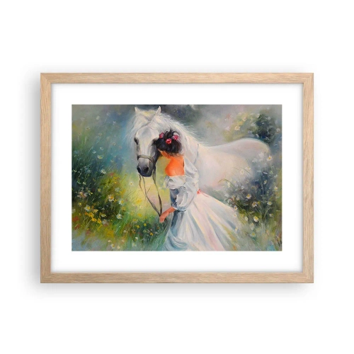 Affiche dans un chêne clair - Poster - Comme dans un beau rêve - 40x30 cm