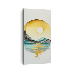 Impression sur toile - Image sur toile - Dans le cercle de la beauté - 65x120 cm