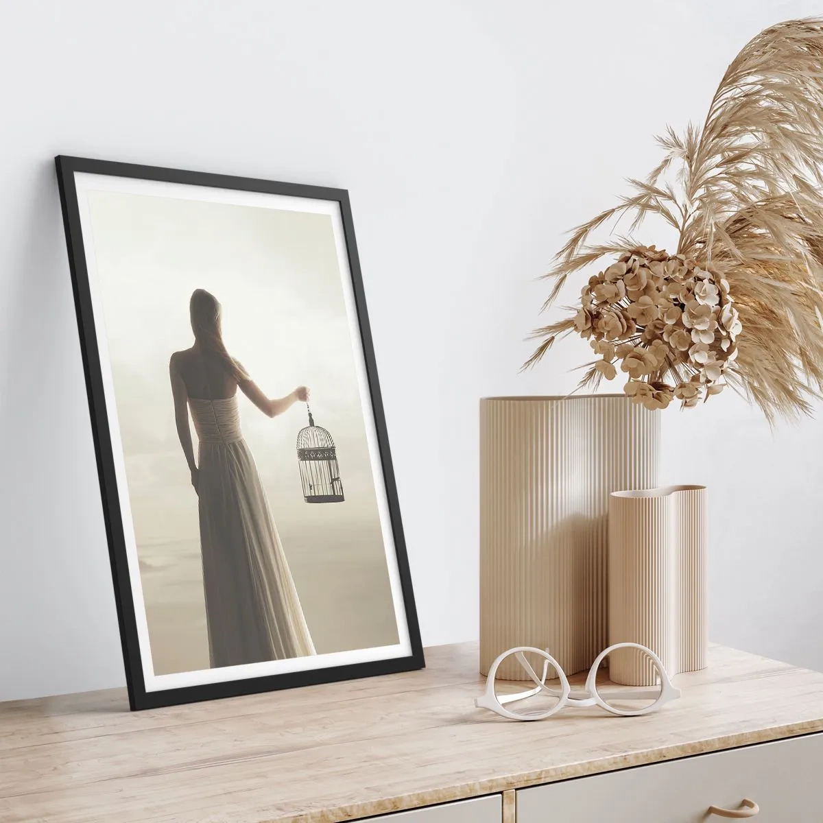 Affiche dans un cadre noir - Poster - Soi libre - 40x50 cm