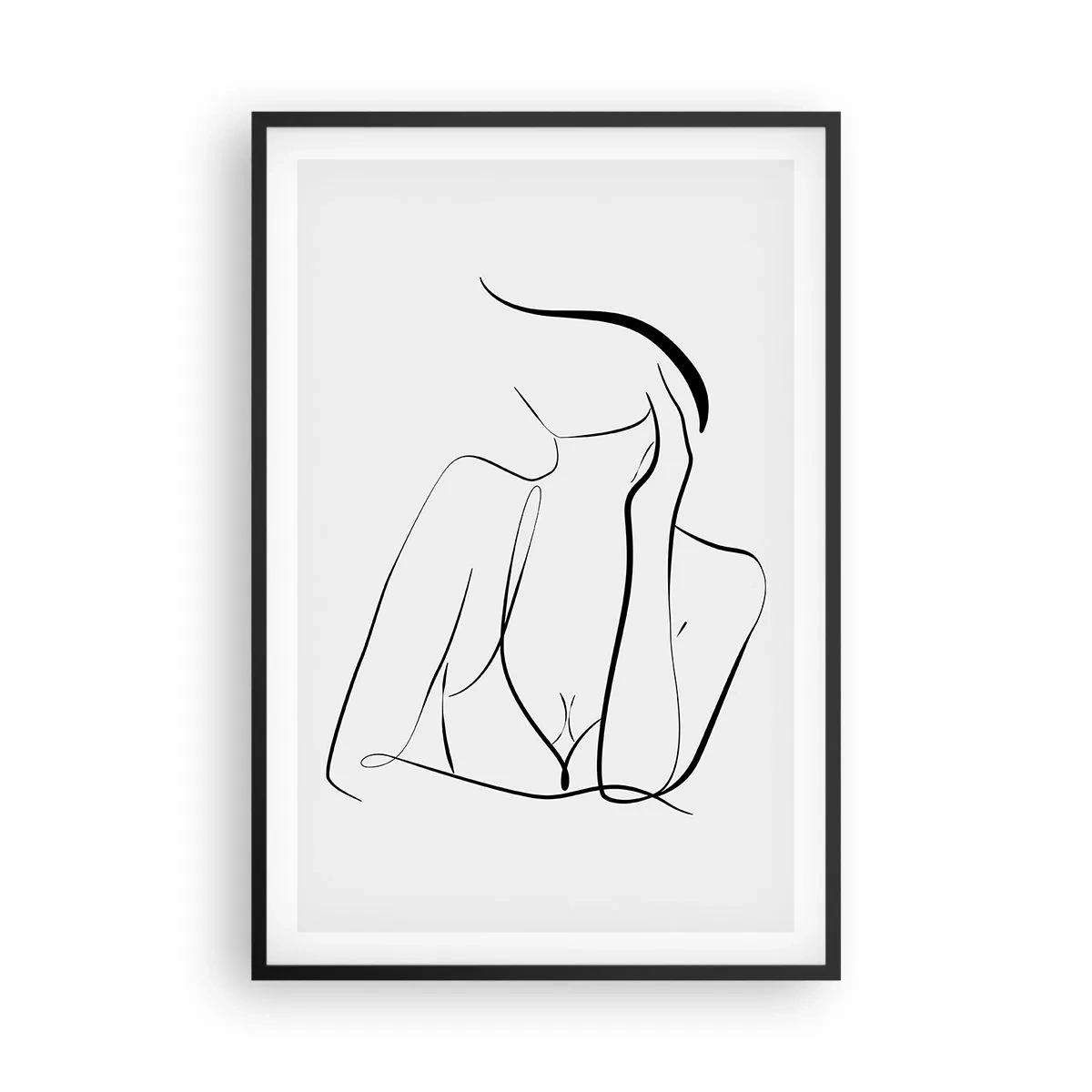 Affiche dans un cadre noir - Poster - Sur les vague d'un rêve - 61x91 cm