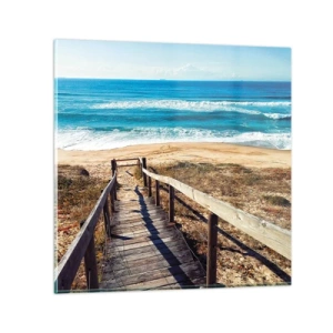 Impression sur verre - Image sur verre - Cours! - 40x40 cm