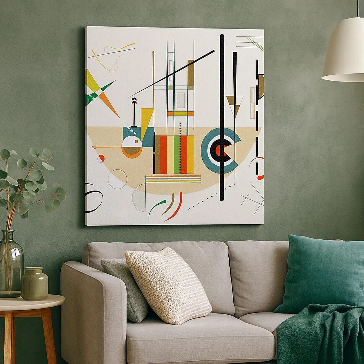 Impression sur toile - Image sur toile - Et le monde s’amuse - 30x30 cm