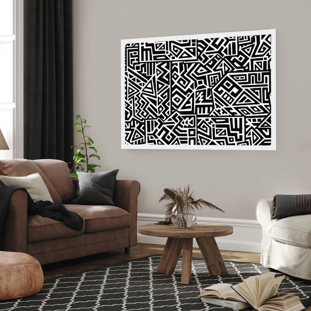 Affiche - Poster - Composition précolombienne - 70x50 cm