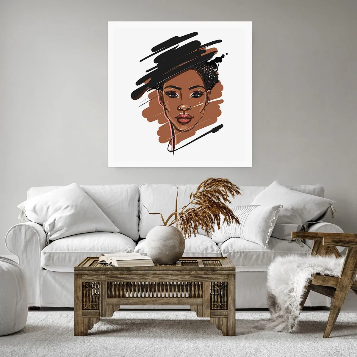 Affiche - Poster - Doux comme le chocolat - 60x60 cm