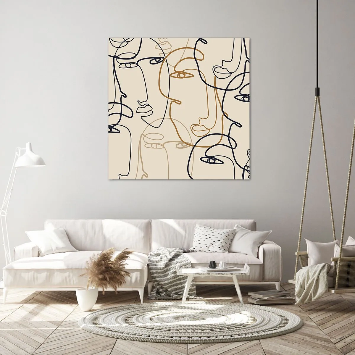 Impression sur toile - Image sur toile - Portrait multiplié - 50x50 cm