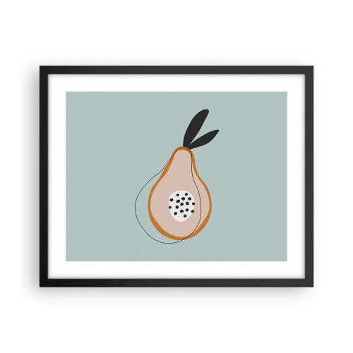 Affiche dans un cadre noir - Poster - Pénétrer la nature des choses - 50x40 cm